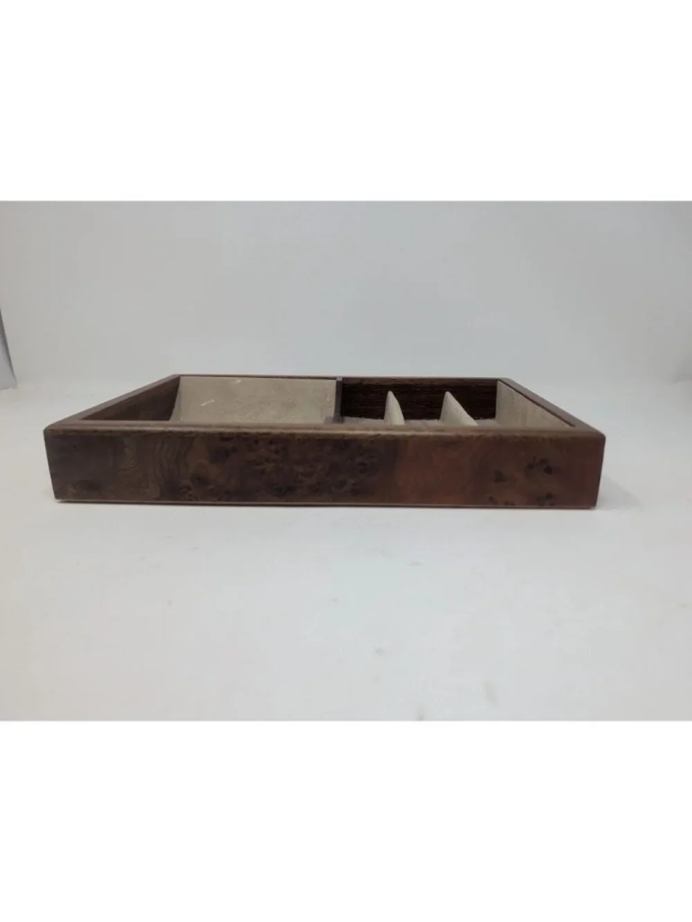 Vintage Abercrombie & Fitch Woodgrain Tray Jewelry Italy